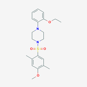 molecular formula C21H28N2O4S B2585624 1-(2-Ethoxyphenyl)-4-(4-methoxy-2,5-dimethylbenzenesulfonyl)piperazine CAS No. 2305352-63-8