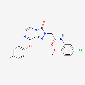 molecular formula C21H18ClN5O4 B2585665 N-(5-chloro-2-methoxyphenyl)-2-(3-oxo-8-(p-tolyloxy)-[1,2,4]triazolo[4,3-a]pyrazin-2(3H)-yl)acetamide CAS No. 1251678-04-2