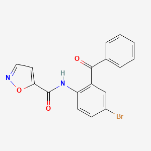 molecular formula C17H11BrN2O3 B2585750 N-(2-benzoyl-4-bromophenyl)-1,2-oxazole-5-carboxamide CAS No. 941913-73-1