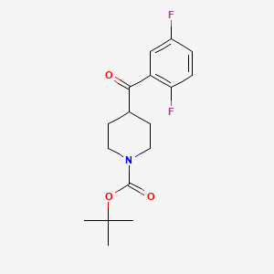 molecular formula C17H21F2NO3 B2585764 Tert-butyl 4-(2,5-difluorobenzoyl)piperidine-1-carboxylate CAS No. 1228631-03-5