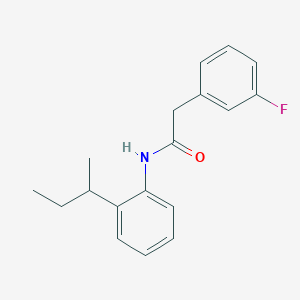 molecular formula C18H20FNO B258577 N-(2-sec-butylphenyl)-2-(3-fluorophenyl)acetamide 