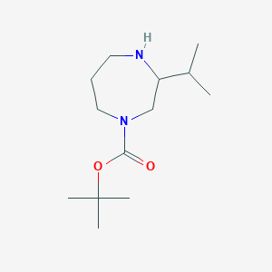 molecular formula C13H26N2O2 B2585797 1-N-Boc-3-Isopropyl-1,4-diazepane CAS No. 1374126-71-2