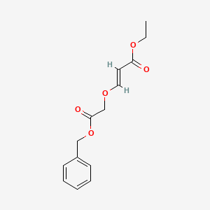 molecular formula C14H16O5 B2585839 (E)-Ethyl3-(2-(benzyloxy)-2-oxoethoxy)acrylate CAS No. 2209612-25-7