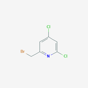 molecular formula C6H4BrCl2N B2585880 2-(Bromomethyl)-4,6-dichloropyridine CAS No. 1260768-84-0