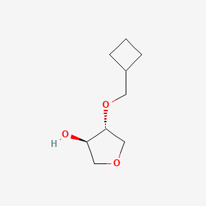 molecular formula C9H16O3 B2585971 (3R,4R)-4-(cyclobutylmethoxy)oxolan-3-ol CAS No. 2165964-19-0