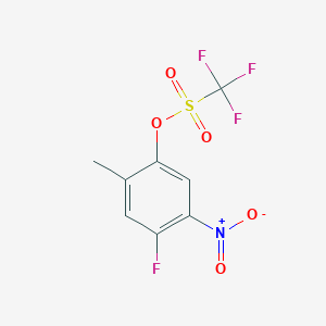 4-Fluoro-2-methyl-5-nitrophenyl trifluoromethanesulphonate