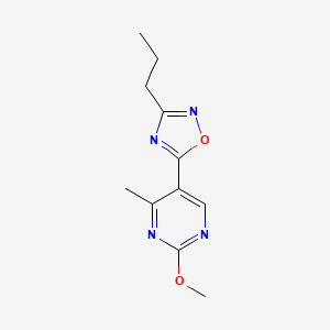 5-(2-Methoxy-4-methylpyrimidin-5-yl)-3-propyl-1,2,4-oxadiazole