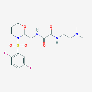N1-((3-((2,5-difluorophenyl)sulfonyl)-1,3-oxazinan-2-yl)methyl)-N2-(2-(dimethylamino)ethyl)oxalamide