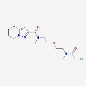 N-[2-[2-[(2-Chloroacetyl)-methylamino]ethoxy]ethyl]-N-methyl-4,5,6,7-tetrahydropyrazolo[1,5-a]pyridine-2-carboxamide
