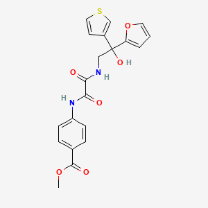 molecular formula C20H18N2O6S B2586014 methyl 4-({[2-(furan-2-yl)-2-hydroxy-2-(thiophen-3-yl)ethyl]carbamoyl}formamido)benzoate CAS No. 2034633-14-0