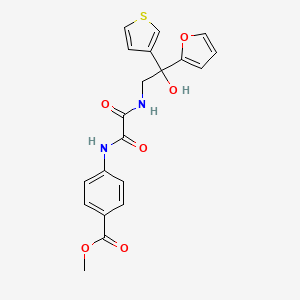 Methyl 4-(2-((2-(furan-2-yl)-2-hydroxy-2-(thiophen-3-yl)ethyl)amino)-2-oxoacetamido)benzoate