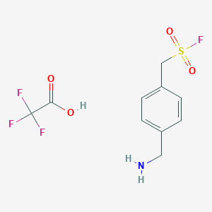 [4-(Aminomethyl)phenyl]methanesulfonyl fluoride;2,2,2-trifluoroacetic acid