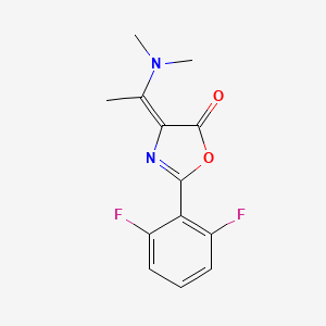 2-(2,6-difluorophenyl)-4-[(E)-1-(dimethylamino)ethylidene]-1,3-oxazol-5(4H)-one