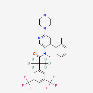 molecular formula C30H32F6N4O B2586030 Netupitant D6 