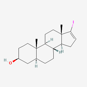 molecular formula C19H29IO B2586038 (3S,5S,8R,9S,10S,13S,14S)-17-iodo-10,13-dimethyl-2,3,4,5,6,7,8,9,10,11,12,13,14,15-tetradecahydro-1H-cyclopenta[a]phenanthren-3-ol CAS No. 95043-81-5