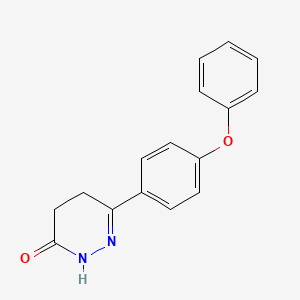 molecular formula C16H14N2O2 B2586067 6-(4-phenoxyphenyl)-4,5-dihydropyridazin-3(2H)-one CAS No. 39499-57-5