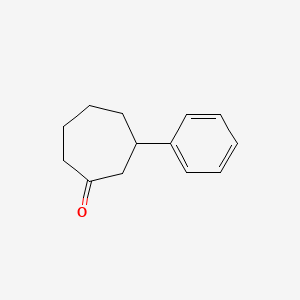 molecular formula C13H16O B2586166 3-Phenylcycloheptan-1-one CAS No. 74395-08-7