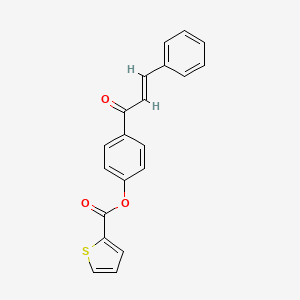 molecular formula C20H14O3S B2586174 4-Cinnamoylphenyl thiophene-2-carboxylate CAS No. 331459-79-1