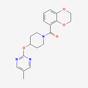 2,3-Dihydro-1,4-benzodioxin-5-yl-[4-(5-methylpyrimidin-2-yl)oxypiperidin-1-yl]methanone