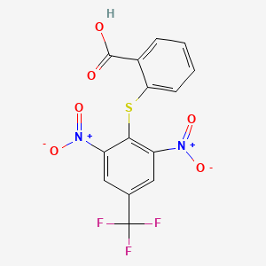 2-{[2,6-Dinitro-4-(trifluoromethyl)phenyl]thio}benzoic acid