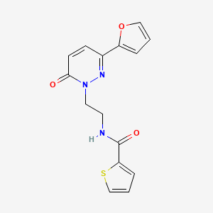 N-(2-(3-(furan-2-yl)-6-oxopyridazin-1(6H)-yl)ethyl)thiophene-2-carboxamide