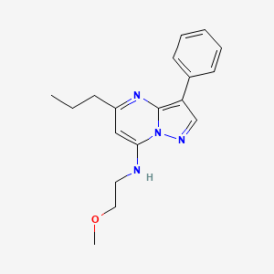 N-(2-methoxyethyl)-3-phenyl-5-propylpyrazolo[1,5-a]pyrimidin-7-amine