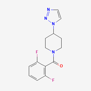 (4-(1H-1,2,3-triazol-1-yl)piperidin-1-yl)(2,6-difluorophenyl)methanone