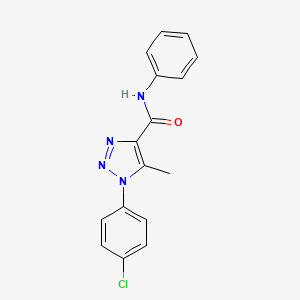 1-(4-chlorophenyl)-5-methyl-N-phenyl-1H-1,2,3-triazole-4-carboxamide