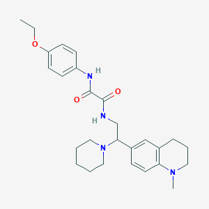 N-(4-ethoxyphenyl)-N'-[2-(1-methyl-1,2,3,4-tetrahydroquinolin-6-yl)-2-piperidin-1-ylethyl]ethanediamide