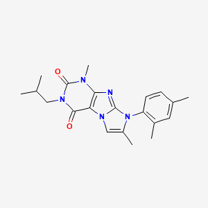 6-(2,4-Dimethylphenyl)-4,7-dimethyl-2-(2-methylpropyl)purino[7,8-a]imidazole-1,3-dione