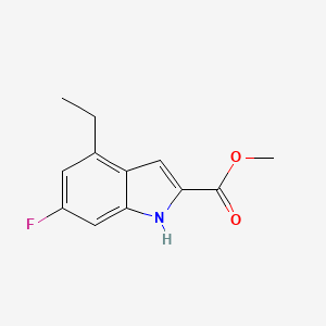 methyl 4-ethyl-6-fluoro-1H-indole-2-carboxylate