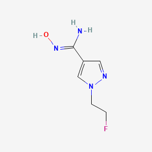 1-(2-fluoroethyl)-N'-hydroxy-1H-pyrazole-4-carboximidamide