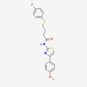 4-((4-fluorophenyl)thio)-N-(4-(4-methoxyphenyl)thiazol-2-yl)butanamide