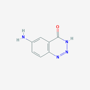 molecular formula C7H6N4O B2586273 6-amino-1,2,3-benzotriazin-4(3H)-one CAS No. 60042-06-0