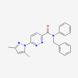 N-benzyl-6-(3,5-dimethyl-1H-pyrazol-1-yl)-N-phenylpyridazine-3-carboxamide