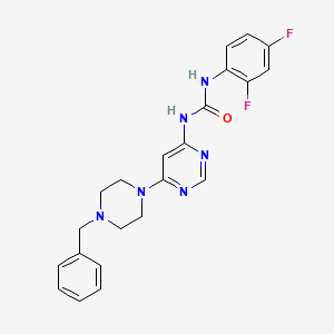1-(6-(4-Benzylpiperazin-1-yl)pyrimidin-4-yl)-3-(2,4-difluorophenyl)urea