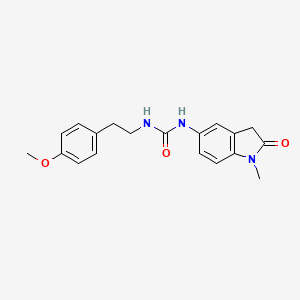 molecular formula C19H21N3O3 B2586298 1-(4-Methoxyphenethyl)-3-(1-methyl-2-oxoindolin-5-yl)urea CAS No. 1171636-65-9