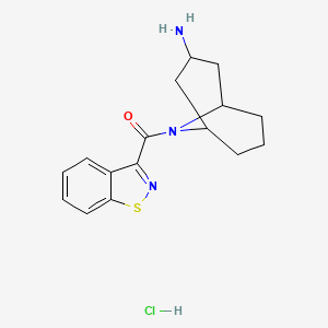 (3-Amino-9-azabicyclo[3.3.1]nonan-9-yl)-(1,2-benzothiazol-3-yl)methanone;hydrochloride