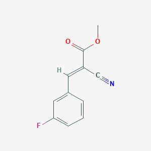 molecular formula C11H8FNO2 B2586319 Methyl 2-cyano-3-(3-fluorophenyl)-2-propenoate CAS No. 144451-54-7