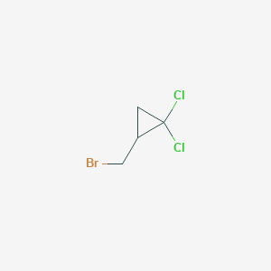 molecular formula C4H5BrCl2 B2586352 2-(Bromomethyl)-1,1-dichlorocyclopropane CAS No. 3591-45-5