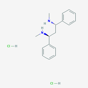 molecular formula C17H24Cl2N2 B2586354 (1S,3S)-N,N'-Dimethyl-1,3-diphenylpropane-1,3-diamine;dihydrochloride CAS No. 2460740-04-7