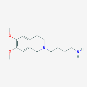 molecular formula C15H24N2O2 B2586360 4-(6,7-Dimethoxy-1,2,3,4-tetrahydroisoquinolin-2-YL)butan-1-amine CAS No. 669067-80-5
