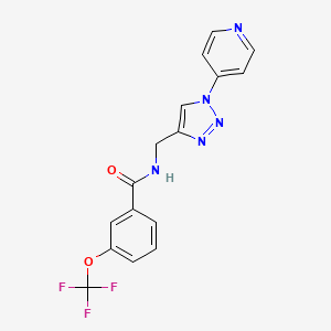 N-((1-(pyridin-4-yl)-1H-1,2,3-triazol-4-yl)methyl)-3-(trifluoromethoxy)benzamide