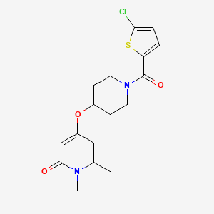 4-((1-(5-chlorothiophene-2-carbonyl)piperidin-4-yl)oxy)-1,6-dimethylpyridin-2(1H)-one