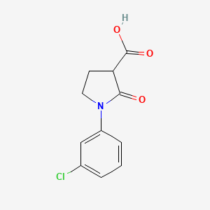 1-(3-Chlorophenyl)-2-oxopyrrolidine-3-carboxylic acid