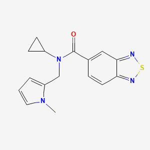 N-cyclopropyl-N-((1-methyl-1H-pyrrol-2-yl)methyl)benzo[c][1,2,5]thiadiazole-5-carboxamide