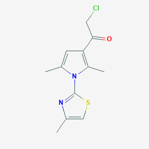 2-chloro-1-[2,5-dimethyl-1-(4-methyl-1,3-thiazol-2-yl)-1H-pyrrol-3-yl]ethanone