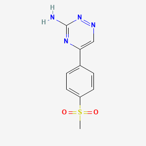 molecular formula C10H10N4O2S B2586414 5-(4-Methanesulfonylphenyl)-1,2,4-triazin-3-amine CAS No. 1094231-73-8