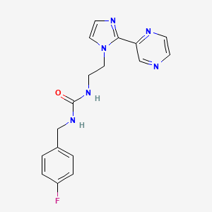 1-(4-fluorobenzyl)-3-(2-(2-(pyrazin-2-yl)-1H-imidazol-1-yl)ethyl)urea