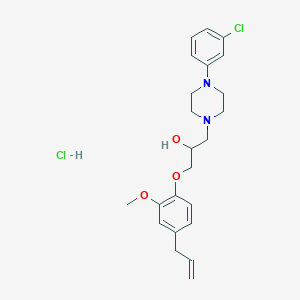 1-(4-Allyl-2-methoxyphenoxy)-3-(4-(3-chlorophenyl)piperazin-1-yl)propan-2-ol hydrochloride
